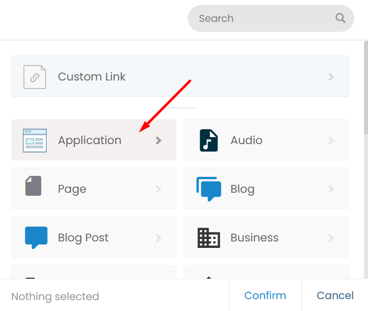 Choosing application in picker.png