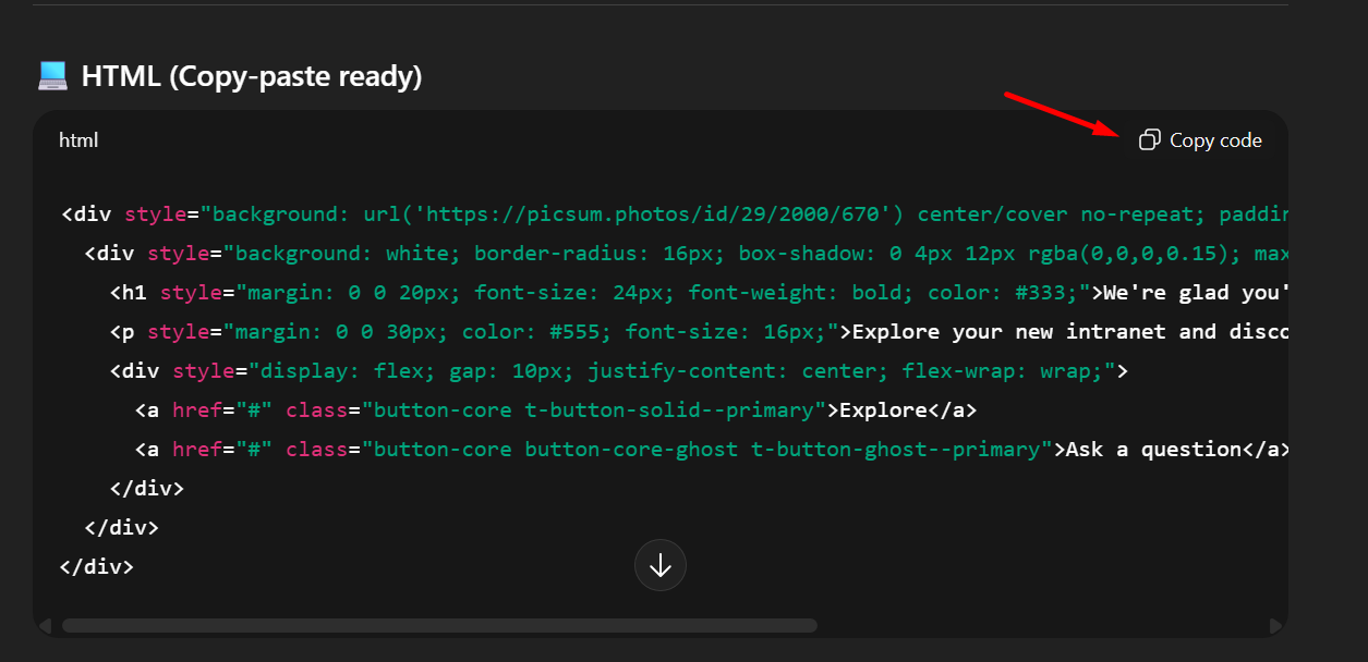 Copying HTML from the intranet designer.png