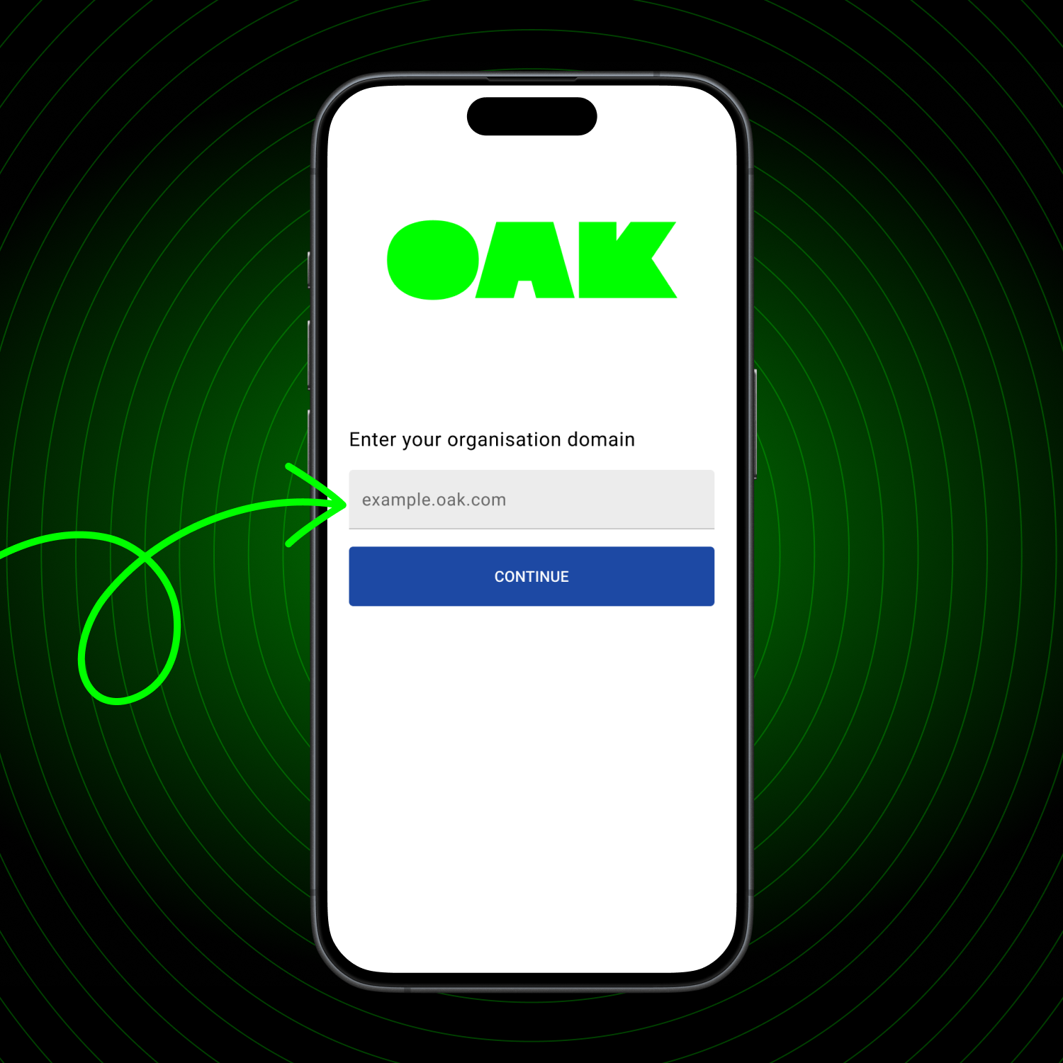 Entering organisation domain on mobile app.png