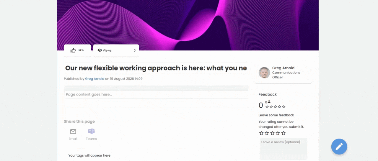 Dropping an applet onto a news article.gif